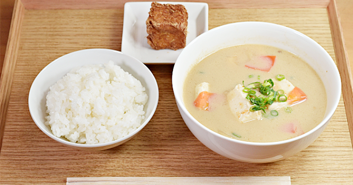 豆藤-kurume-で提供している「豆汁定食」