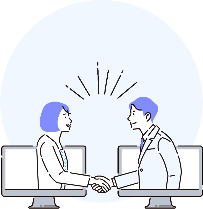 貴社の利用規約に同意して契約
